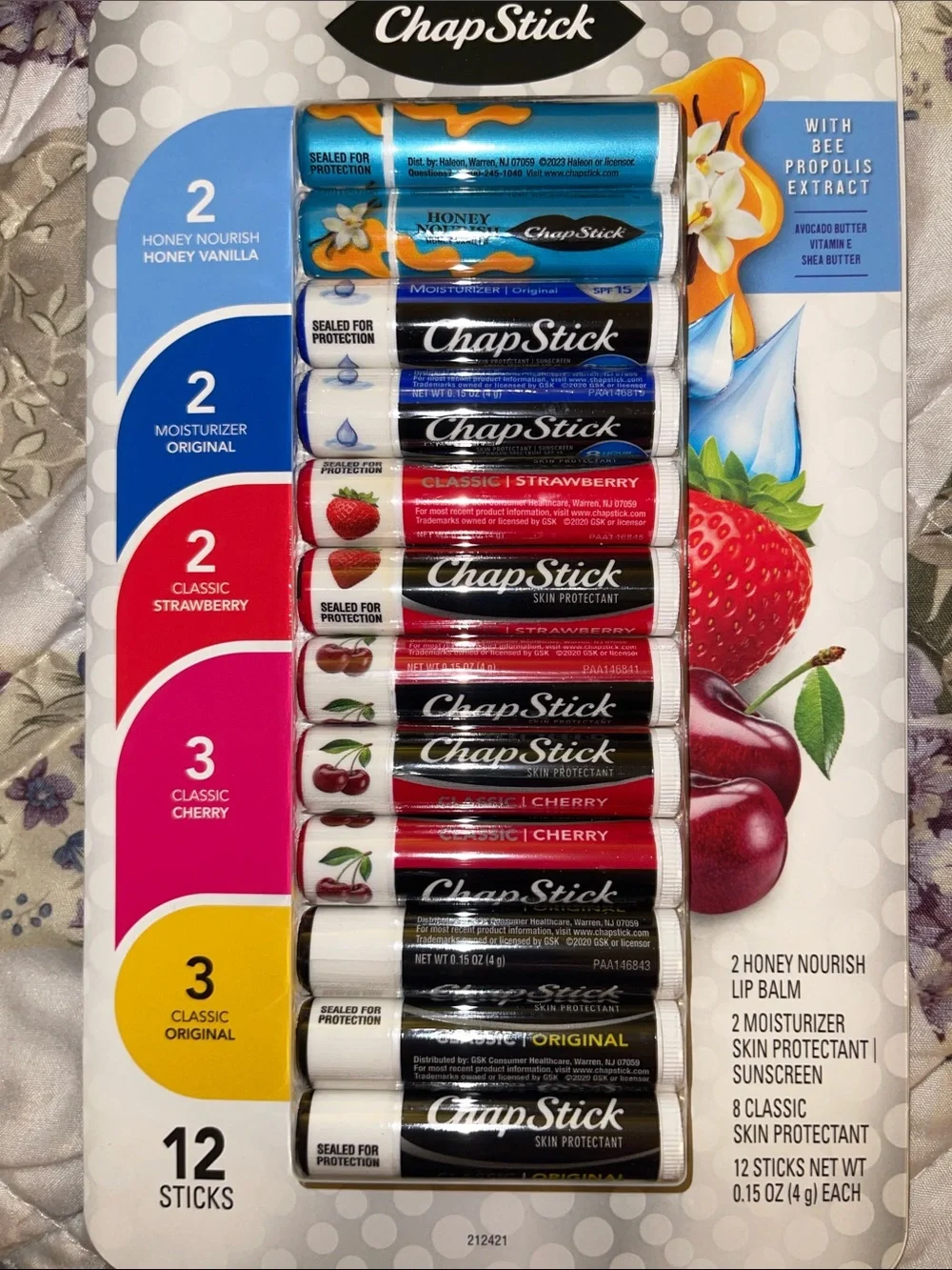 ChapStick Lip Balm Variety Pack - Assorted Colors